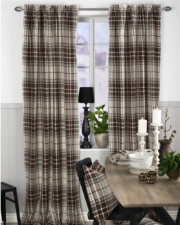 Rutig Kanallängd Tännäs 2-Pack Linne - 115x220 cm, fåll nertill - Jul - Linea