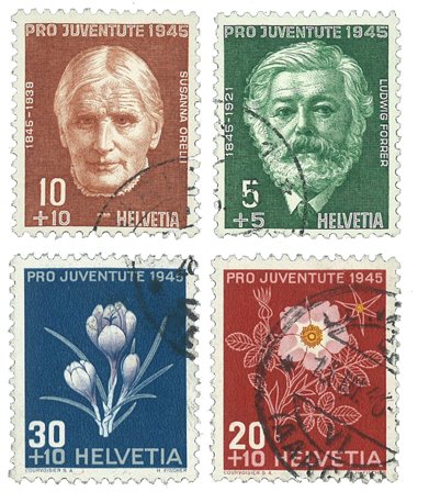 Schweiz 1945 - MICHEL 465/68 - Stemplet