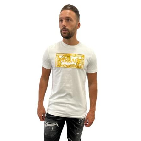 Versace, T-Shirts Wit, Heren, Maat:M