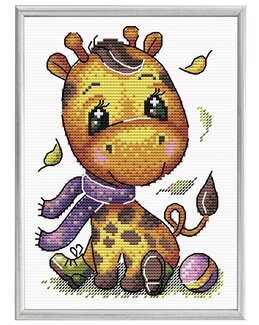 Broderikit Billede Sød Giraf - M.P Studia