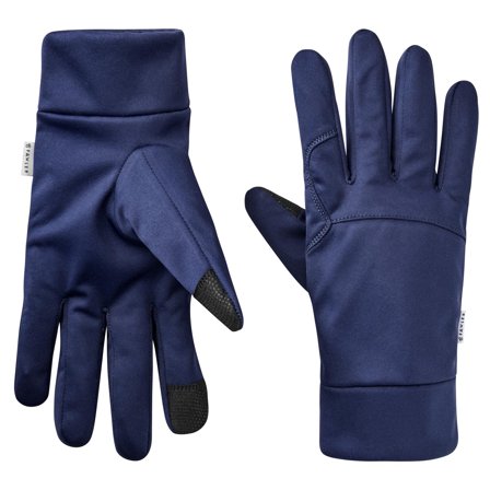 ShapeFit | Thin Navy Blue Touchscreen-Compatible Polyester Gloves for Men