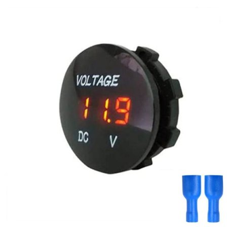 Dc 5v-48v Digital Voltmeter Bil Motorcykel Voltmeter Spændingstester Til Bil Motorcykel Atv Båd 12v 24v 36v Vandtæt