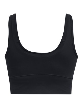 Meridian Fitted Crop Tank Sport Crop Tops Sleeveless Crop Tops Black Under Armour