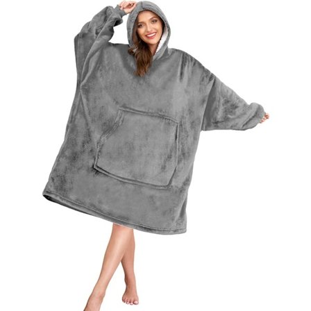 Tæppe Hoodie Bærbar Tæppe, Super Varmt Kvinder og Mænd, Ove