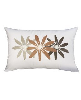 Kuddfodral Ilse med broderade blommor 1-pack Persika - Redlunds