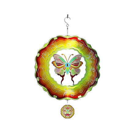 Sommerfugl Vindspinnere, 30 cm 3D Metal Kinetisk Vindspinner Balkon Haveindretning Udendørs Havearbejde