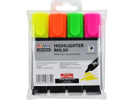 MARVY Överstrykningspenna recy 4/fp - Lyreco - Kontorsmaterial - Pennor - Överstrykningspennor