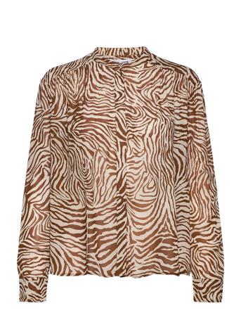 Elmy Shirt Aop 9695 Bluse Langermet Multi/mønstret Samsøe Samsøe