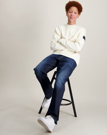 Sail Racing JR WIND SWEATER Kremfarget Genser Gutt - Kids Brand Store