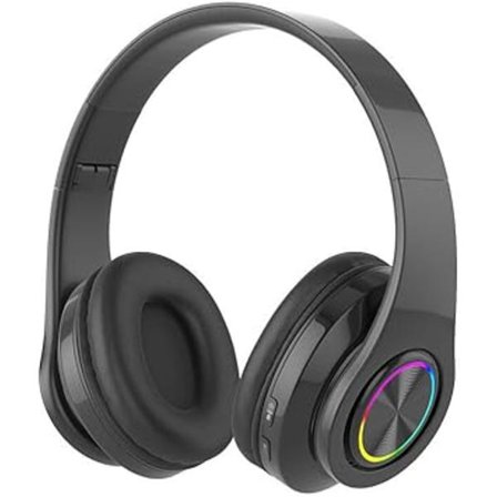 RGB Bluetooth Over-Ear Hörlurar, HiFi Stereo Hopfällbara Trådlösa Hörlurar med Inbyggd Mikrofon
