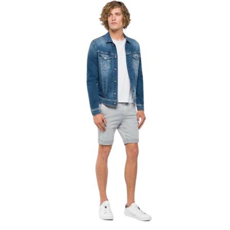 Replay - Jeansjackor - Blå - Herr - Storlek: S, Herr, Storlek: S
