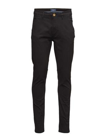 Bhnatan Pants Chinos Byxor Svart Blend