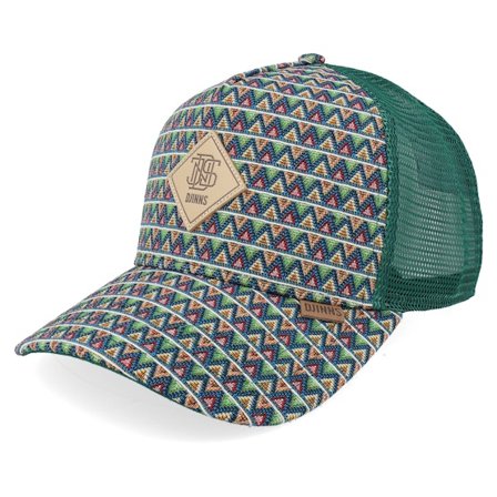 Djinns - Verde trucker Gorra - Hft Cap Colour Triangle Green A-Frame Trucker @ Hatstore