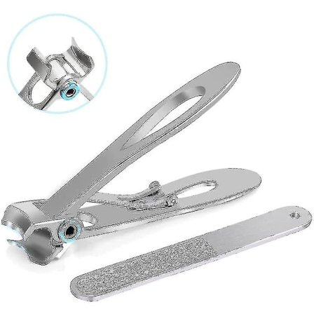 15mm brede kjeveåpning neglklippere, med neglefil