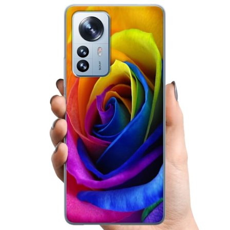 Kompatibelt Mobilskal till Xiaomi Xiaomi 12 Pro Rainbow Rose