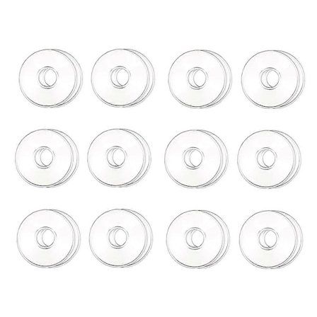 Glass Bobeches for Lysestaker, 12 stk. Lysdryppbeskyttere Lysringer for Spiselys, Lys