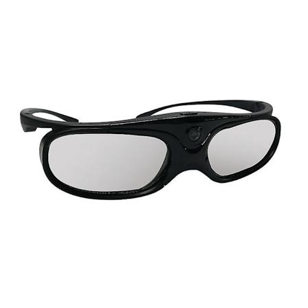 3D-lasit - Ladattavat 3D-aktiiviset suljinlasit kaikille All-Link 3D-projektoreille (musta, 1 pakkaus) - Yhteensopiva BenQ:n ja Optoma:n kanssa