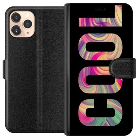 Yhteensopiva Lompakkokotelo Apple Apple iPhone 11 Pro Nykytaiteellinen typografia taiteilu sanaa LOVE nestemäisissä sateenkaariväreissä mustaa tau