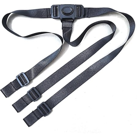 3-pisteen turvavaljaat Ikea Antilop -syöttötuoliin - Lapsen turvavyö (musta)