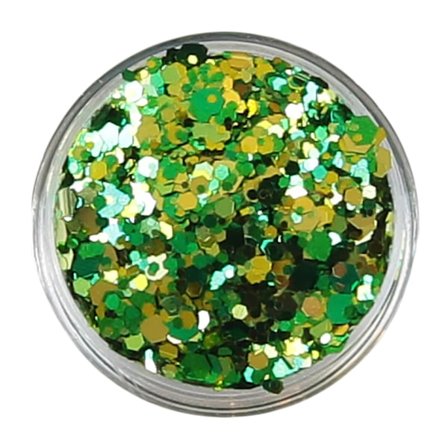 Negleglitter - Mix - Grønn grønn - 8ml - Glitter