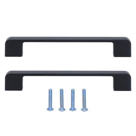 Musta sinkkiseos kaapin vetimet 2 kpl keittiön laatikon vetimet ruuveilla vaatekaapin oven kaappiin