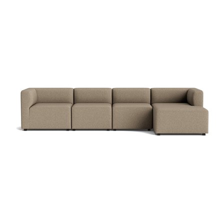 Roma XL chaiselong sofa, højrevendt - Brego Mørk Beige - 290x120x65cm - Sofa, chaiselong - Komfortabel & stilfuld sektionssofa med chaiselong