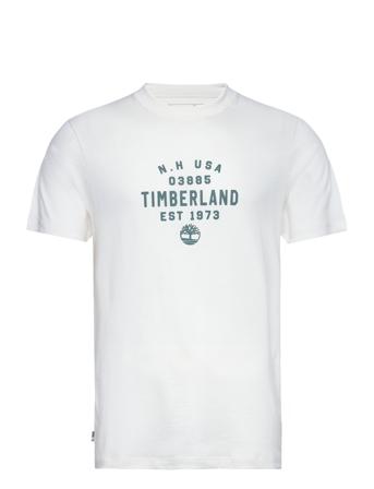 Refibra Front Graphic Short Sleeve Tee Vintage White White Timberland