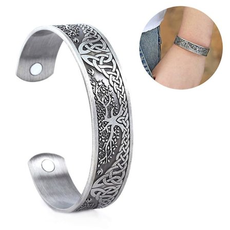 Rannekoru miehille Vintage Tree Of Life Magneettinen rannerengas ranneke