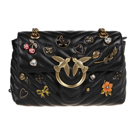 Pinko, Shoulder Bags Czarny, Kobieta, Rozmiar: ONE Size