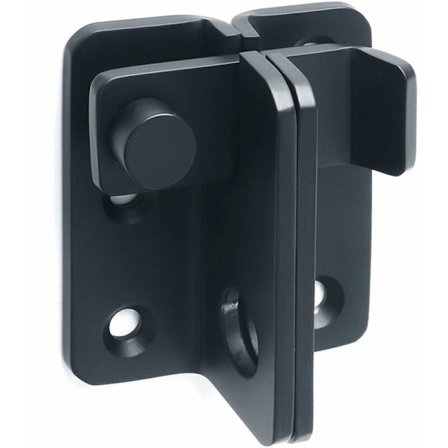 Skydedørslåse hængelås hasp dør lås lås spænde lås anti-tyveri krog, rustfrit stål mat sort finish, EMS3005-B