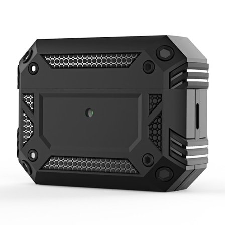 AirPods Pro 2 skyddsfodral med karbinhake - Svart