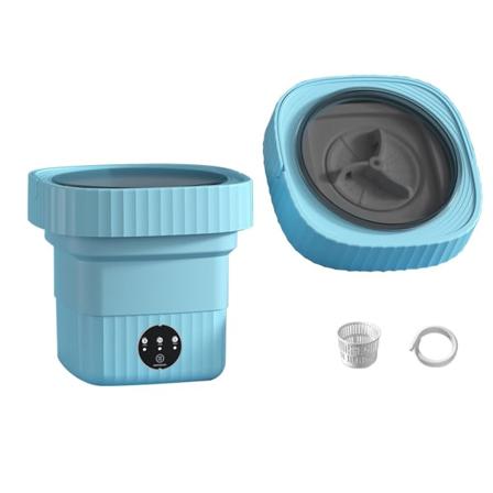 6L Vikbar Tvätmaskin Liten Mini Tvätmaskin Blå Blue