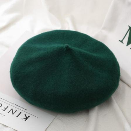 Fransk Basker I Flera Färger Söt Varm Vår Höst Green One Size