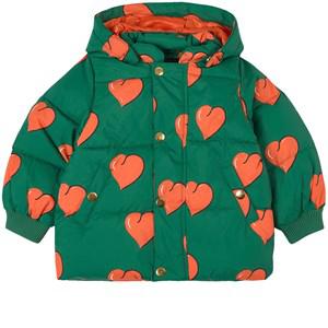 Mini Rodini Green Hearts Puffer Jacket 116/122 cm - Coats and jackets - 116/122 cm - Green