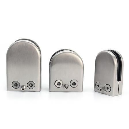 IC Glasklemmer 4/8 stk rustfrie glas klemmer Justerbar glasbeslag flad bagside til balustrade