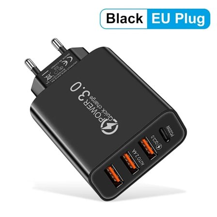 Total 20W Multiport Väggladdare USB PD Adapter kompatibel Xiaomi iPhone 13 12 kompatibel Samsung Mobiltelefon Pluggladdning