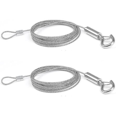 2 st Justerbara Bildhängande Linjelampa Snodd Dubbelkrok 2 m