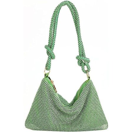 Kvinners clutch glitter kveldsveske skulderveske elegant håndveske med