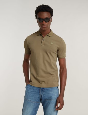 G-Star Dunda Overdyed Slim Polo S\S - Khaki green - S