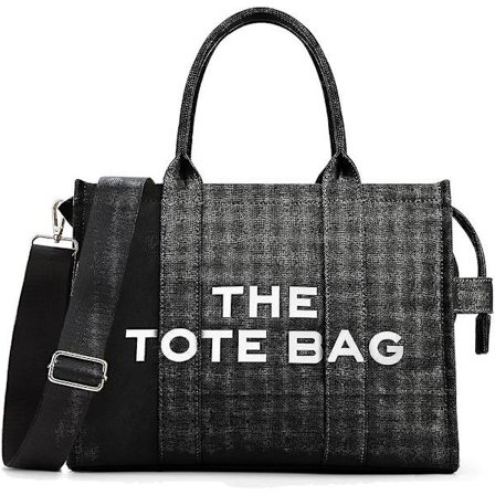 Kalidi Tote Bag - Kvinnors Canvas Tote Bag, Axelremsväska med Dragkedja, Justerbar Rem, Medium/Stor Storlek för Arbete, Skola, Resor, Shopping