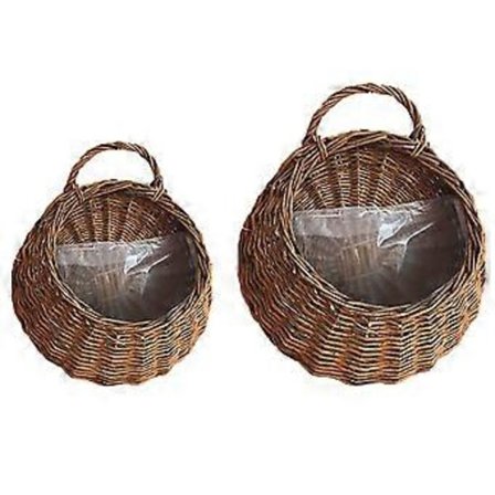 2 stk. Eksklusive Væghængende Blomsterkurve Landlig Væghængende Blomsterpotte