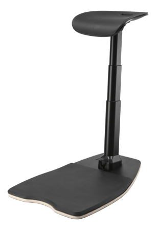 Deltaco Office, Ergonomic Leaning Chair with Anti-Fatigue Mat