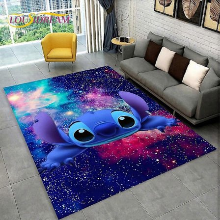 Matta Karpet Område Söt Tecknad Monster S-stygn Matta För Vardagsrum