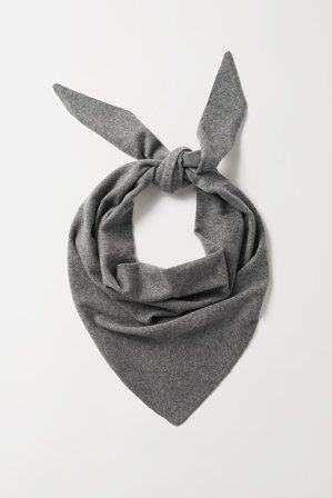 Soft Goat - Triangle Scarf - Kashmirscarf - One Size - Grey