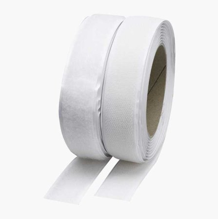 Kardborreband vitt 3 m x 25 mm - Biltema