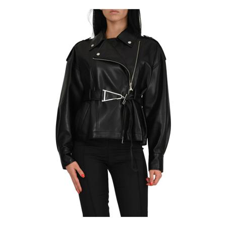 Patrizia Pepe Leather Jakke Sort, Dame