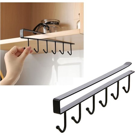 Köksställ sömlös stansfri krok skåp 6-delars förvaringsställ