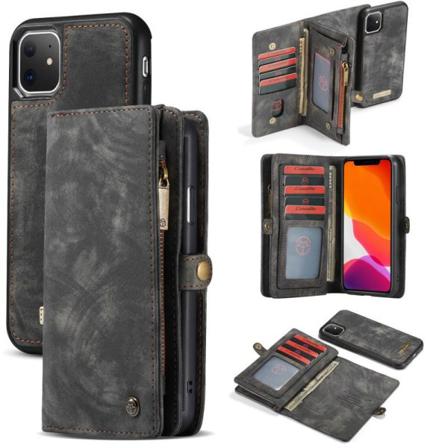 iPhone 11 Plånboksfodral Multi-Slot 13-FACK Svart