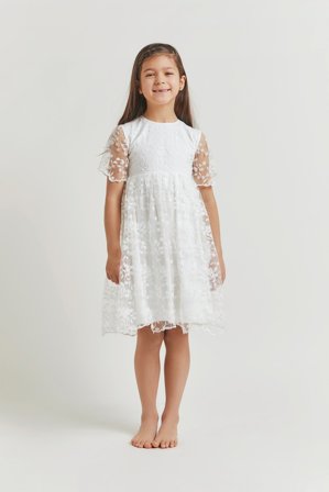 Malina Bridal - Mini Lucie Blumenmädchenkleid - 3-4 - Ivory
