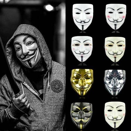 Kids Christmas Halloween V för Vendetta Guy Mask Child Adults